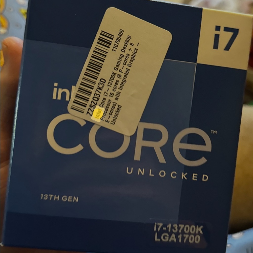 Intel i7 13700k processor never opened